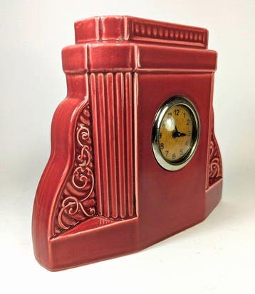 Pendule - Art Deco Keramiek - 1930-1940 - Mantelklok in, Antiek en Kunst
