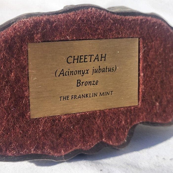 Franklin Mint - Beeldje - 6 Franklin Mint Bronze Safari, Antiek en Kunst, Curiosa en Brocante