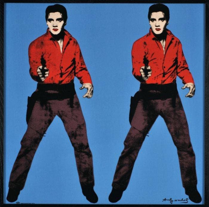 Andy Warhol (1928-1987) - Blue Elvis, Antiek en Kunst, Kunst | Designobjecten