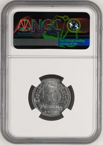 Duitsland, Weimar Republiek 50 Pfennig 1922 - NGC MS65