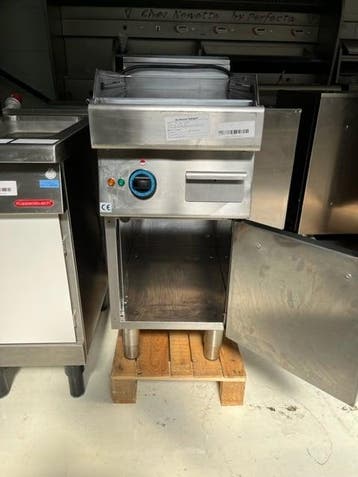 RVS staande Elektrische Bakplaat (glad) 380V, Ophalen of Verzenden