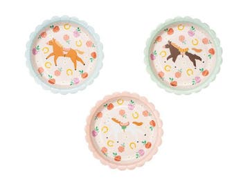 Plates Horses, 18 cm, mix (1 pkt / 6 pc.), Verzenden, Nieuw