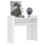 vidaXL Wandtafel 100x35x90 cm bewerkt hout wit, Huis en Inrichting, Tafels | Bijzettafels, Verzenden, Nieuw