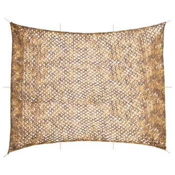 vidaXL Camouflagenet met opbergzak 618x512 cm zandkleurig, Verzenden, Nieuw
