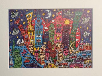 James Rizzi (1950-2011) - Living It Up In The Big Apple