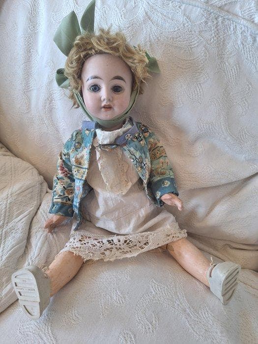 German Manufacturer - Poupée Bisque Head Doll, Impressed, Antiek en Kunst, Antiek | Speelgoed