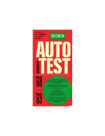 1968 / 1969 AUTOTEST JAARBOEK NEDERLANDS, Ophalen of Verzenden, Nieuw