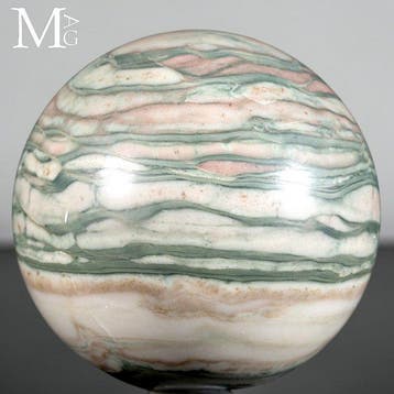 New Jade - Serpentine Bol met golven van saliegroen en, Verzamelen