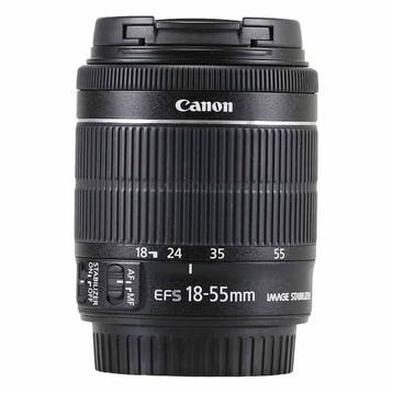 Canon EF-S 18-55mm f/3.5-5.6 IS STM met garantie, Ophalen of Verzenden, Gebruikt