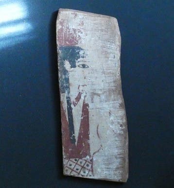 Oud-Egyptisch Hout Godin Hathor aan de achterzijde van het
