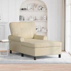 Creme Chaise Lounge 91x157cm | Retour Deal | Woonkamer Up..., Maison & Meubles, Verzenden