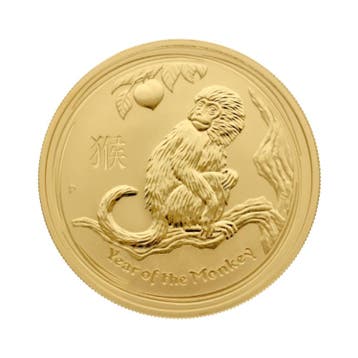 Gouden Lunar III Year of the Monkey 2016 1 troy ounce