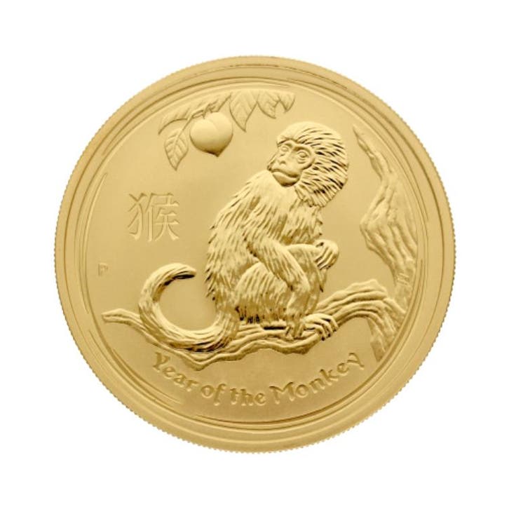 Gouden Lunar III Year of the Monkey 2016 1 troy ounce, Postzegels en Munten, Edelmetalen en Baren