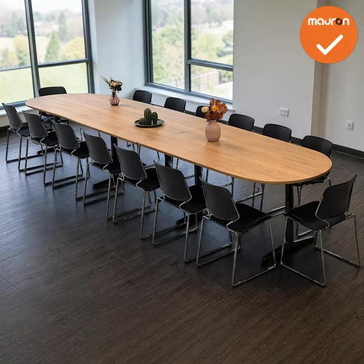 Ahrend vergadertafel - 515x100cm - Ovaal - bladkleur naar ke, Zakelijke goederen, Kantoor en Winkelinrichting | Kantoormeubilair en Inrichting