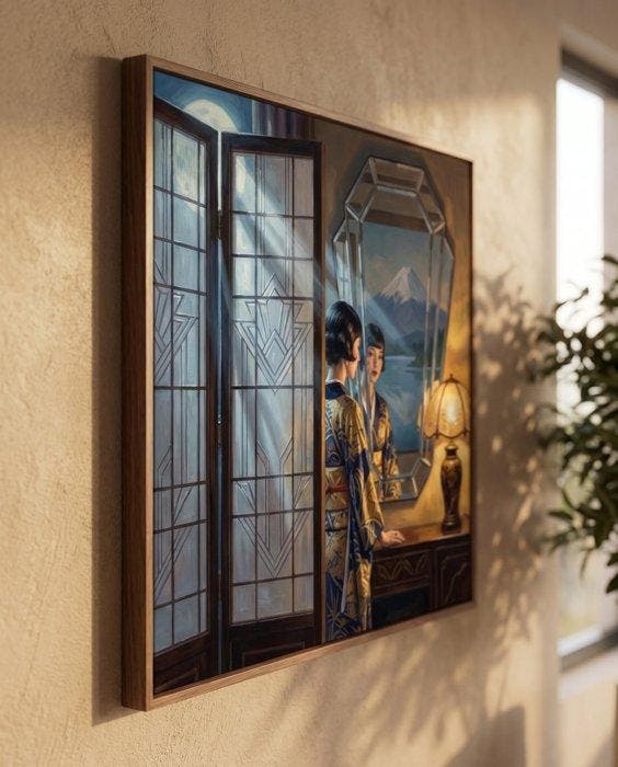 Le Yack - Fuji Reflection - Hand signed, Antiek en Kunst, Kunst | Designobjecten