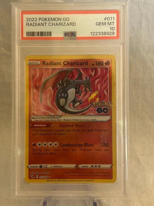 Pokémon Graded card - Radiant Charizard Pokemon GO 11 - PSA, Hobby & Loisirs créatifs, Jeux de cartes à collectionner | Pokémon