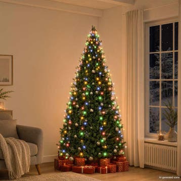 vidaXL Kerstboomverlichting met 250 LEDs meerkleurig net, Verzenden