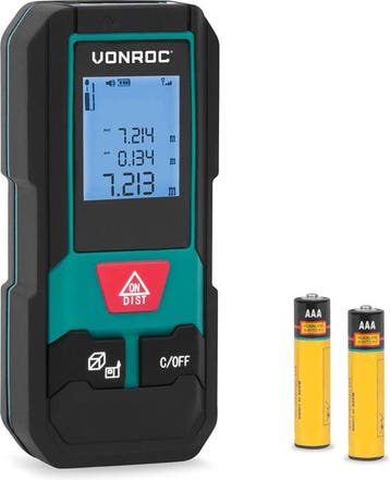 2dekans | VONROC Laser Afstandsmeter – 20 meter bereik –, Ophalen of Verzenden, Nieuw