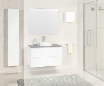 Bologna kolomkast 160x40x35 matwit, Ophalen of Verzenden, Nieuw