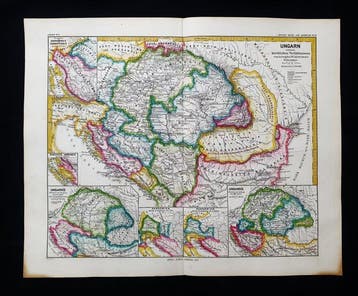 Europa - Hongarije / Boedapest / Oost-Europa / Balkan; K. V., Boeken, Atlassen en Landkaarten, Nieuw