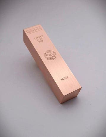 1 kilogramme - Cuivre .999 - heracles - Avec certificat