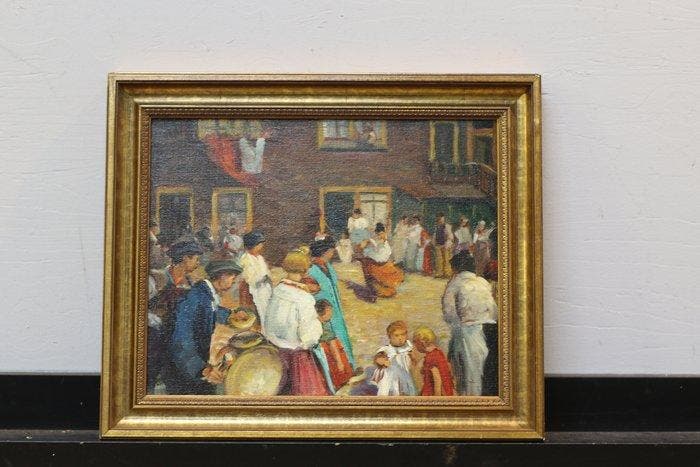 Anton Karssen (1845-2019) - Hartjes dag, Antiquités & Art, Art | Peinture | Classique