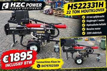 mobiele houtkliever 22ton benzine en elektrisch, Tuin en Terras, Nieuw