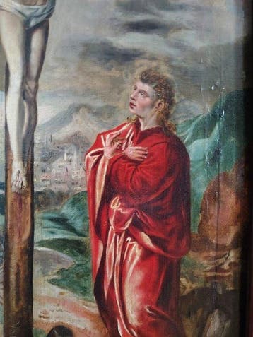 Maarten de Vos (1532–1603), Navolger van - Die Kreuzigung -, Antiek en Kunst
