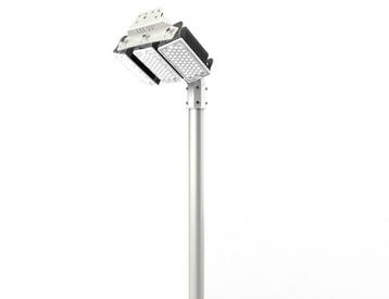 8 meter stalen lichtmast inclusief 300W LED schijnwerper – C, Verzenden
