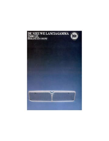 1981 LANCIA GAMMA BERLINA | COUPE BROCHURE NEDERLANDS, Ophalen of Verzenden, Nieuw