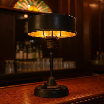 Tafel en bureaulampen Messing Tafellamp Auxerre Antiek Zwart, Verzenden, Nieuw