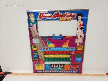 Originele frontplaat van bingo- en spelautomaat...., Verzamelen, Nieuw