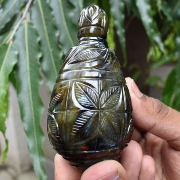 Statue, No Reserve - Big Congo Blue Flash Labradorite