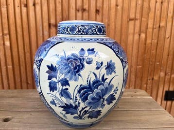 De Porceleyne Fles - Gemberpot - Keramiek - Delft blauwe, Antiek en Kunst