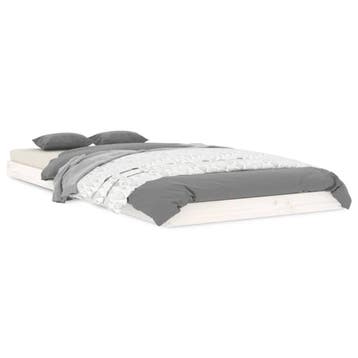 Wit Houten Bed 90x200 | Retour Deal | Nu 41% eraf!, 90 cm, Eenpersoons, Verzenden, Wit