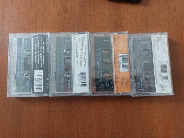 Genesis, Phil Collins - 4 x sealed tapes - Diverse titels -, CD & DVD, Vinyles Singles