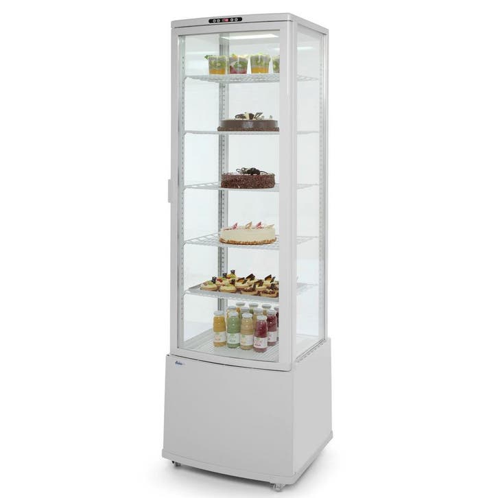 Koelvitrine | 270L | Wit | +2°C/+8°C | 6 Niveaus | Wielen, Zakelijke goederen, Horeca | Keukenapparatuur, Nieuw in verpakking