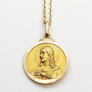 Ketting met hanger - 18 karaat Geel goud