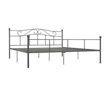 Bedframe Grijs 180x200cm - Retour Deal - Weg = Weg, Huis en Inrichting, Gebruikt, Verzenden, Tweepersoons, 180 cm