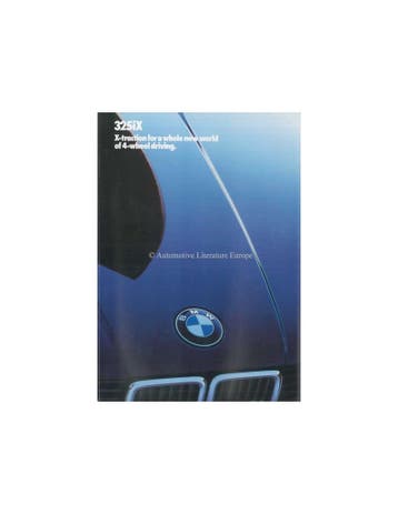 1986 BMW 3 SERIE 325IX BROCHURE ENGELS, Ophalen of Verzenden
