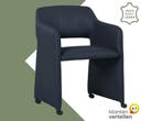 Leren eetkamerstoel Icon - Toledo Marine (blauw), Bohemian, Eigentijds, Industrieel, Klassiek, Modern, Retro, Romantisch, Scandinavisch, Vintage