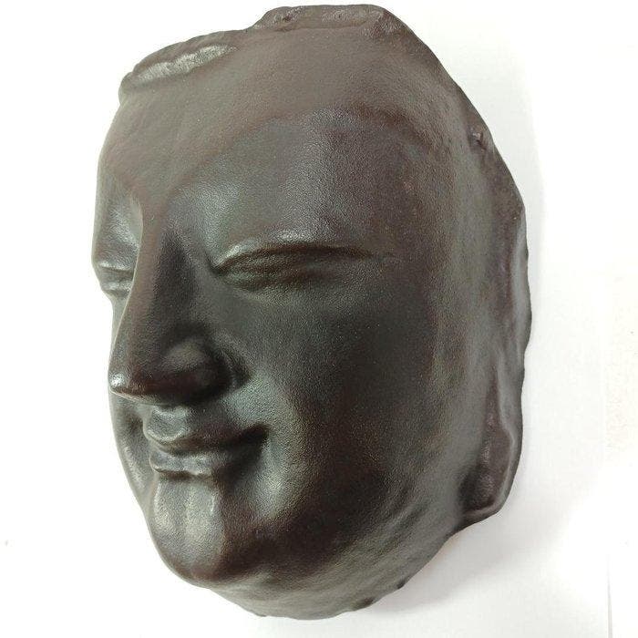 Gietijzeren boeddhistische masker (Butsumen) - ijzer -, Antiquités & Art, Antiquités | Autres Antiquités