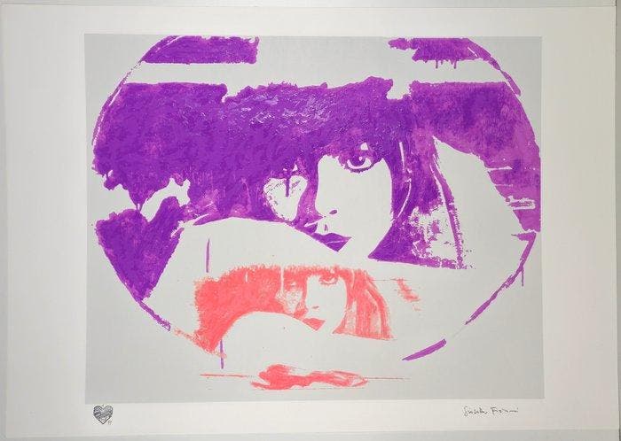 Giosetta Fioroni (1932) - Doppio Liberty Light Purple, Antiek en Kunst, Antiek | Overige Antiek