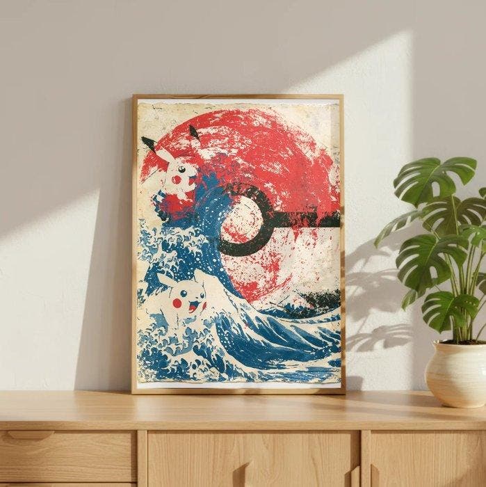 EGO - PokéWave - 1/5 SIGNÉE COA - 40x60 cm, Games en Spelcomputers, Spelcomputers | Overige Accessoires
