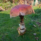 sculptuur, GARDEN DECORATION MUSHROOM - 39 cm - Metaal