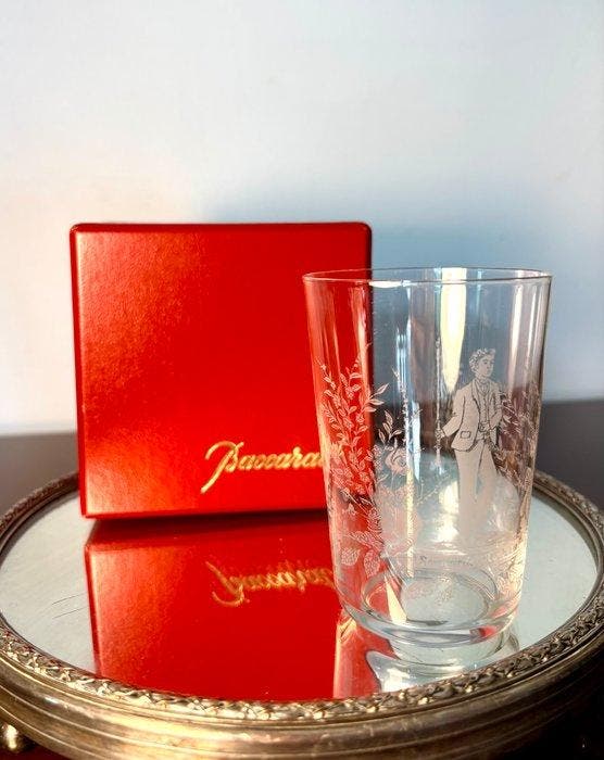 Baccarat - Pot - Kelk – Herinnering aan de eerste communie -, Antiquités & Art, Antiquités | Meubles | Tables