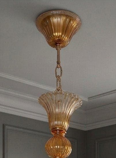 Plafondlamp - Muranoglas - Murano-kroonluster, Antiek en Kunst, Antiek | Verlichting