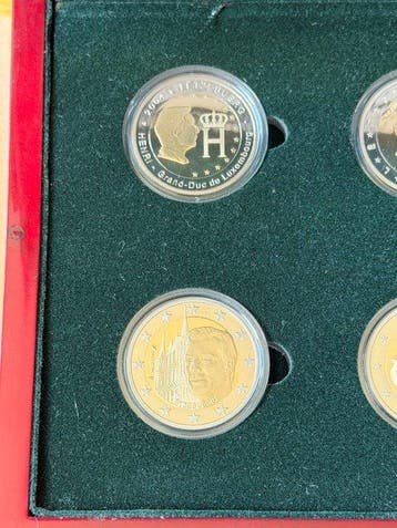 Luxemburg. 2 Euro 2004/2008 (6 coins) Proof