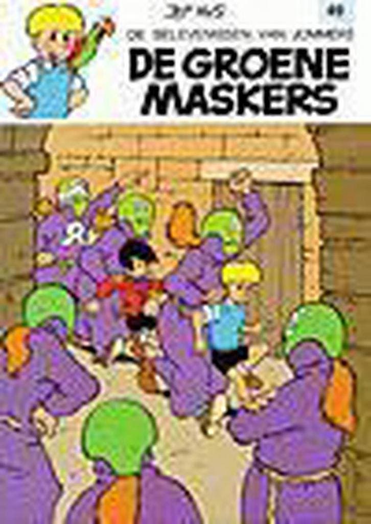 De groene maskers / De belevenissen van Jommeke / 49 Jef Nys, Livres, BD, Envoi
