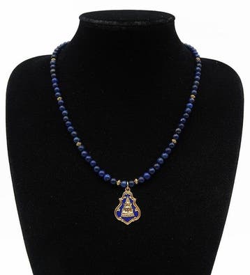 Lapis lazuli - Halsketting van de Overwinnende Boeddha –